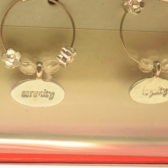 Ashley Nicole Designs Decorative Wine Charms Inspiring Words Goldtone Party Gift - Picture 6 of 12